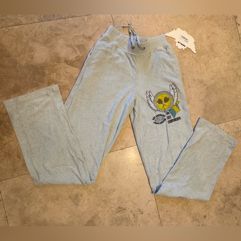 Boys Lie Terry State Champs tie waist Pants NWT